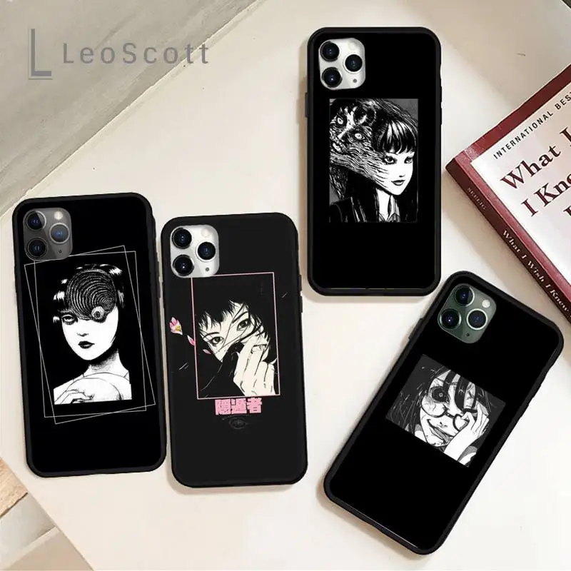 

Japanese horror comic girl sexy Phone Case for iPhone 11 12 pro XS MAX 8 7 6 6S Plus X 5S SE 2020 XR Soft Silicone Shell Cover