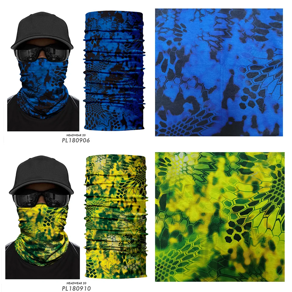 Military Mask Bandana Hunting Facemask kryptek Typhon Headband Army Camo Neck Gaiter Mask Scarf Tube Seamless Outdoors Camping