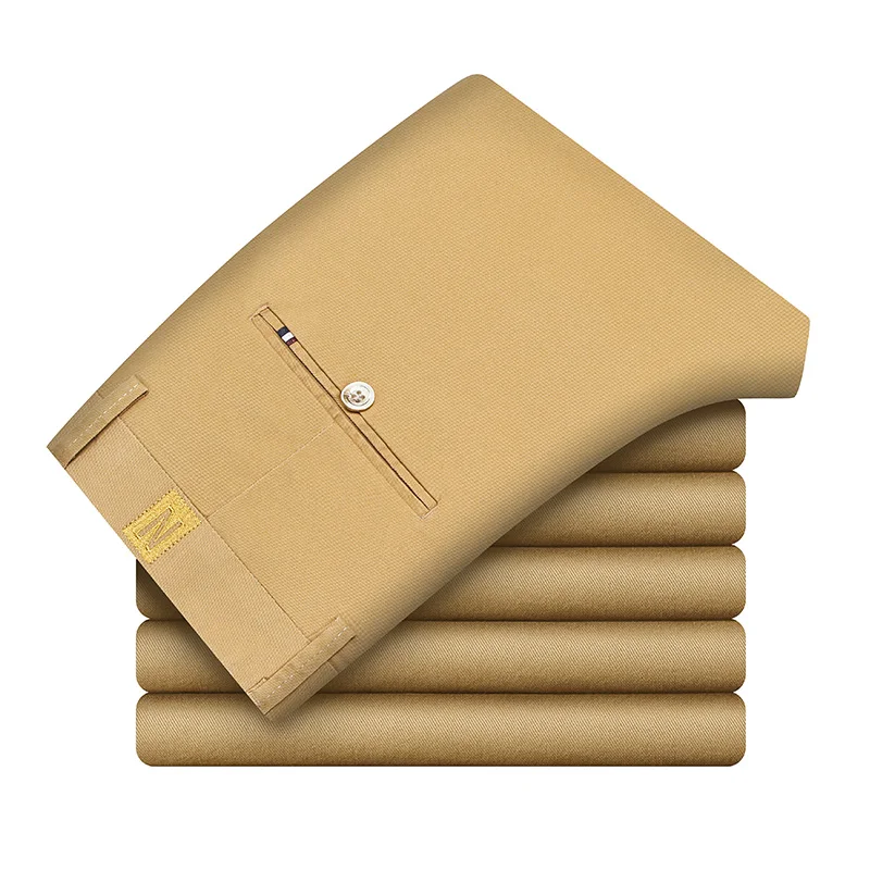 Брюки мужские повседневные трех цветов Классические однотонные деловые модные