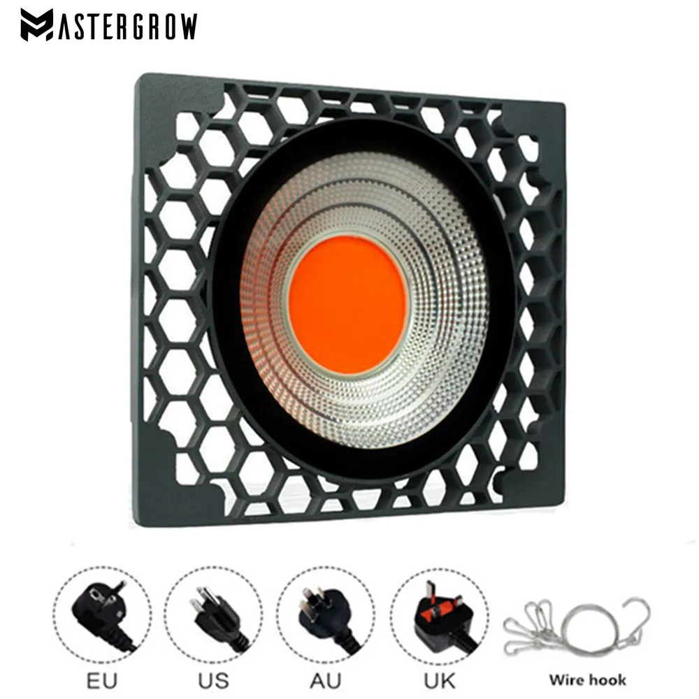 

500W COB led grow light Full spectrum grow led panel 400-830NM Honeycomb cooling 4500lm for indoor grow tent seeding plant grow