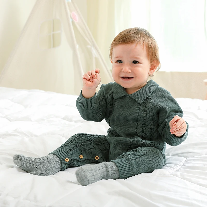 

Детские комбинезоны, хлопковый трикотажный комбинезон для новорожденных девочек и мальчиков, наряды, Осенний комбинезон с длинным рукавом, Одежда для младенцев, цельный комбинезон