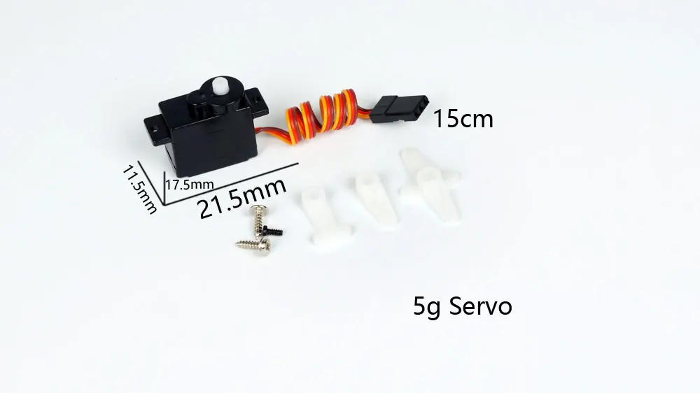 5g 15cm Высокая скорость высокий крутящий момент PZ/сервопривод Emax 1,7g 2,5g 5g 9g 17g 37g для RC/вертолета/автомобиля/лодки - Цвет: 5g 15cm
