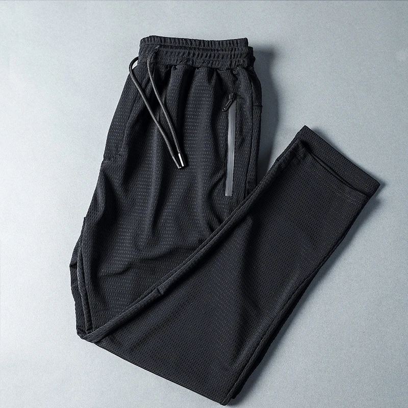 Высококачественные сетчатые штаны для бега мужские спортивные фитнеса йоги