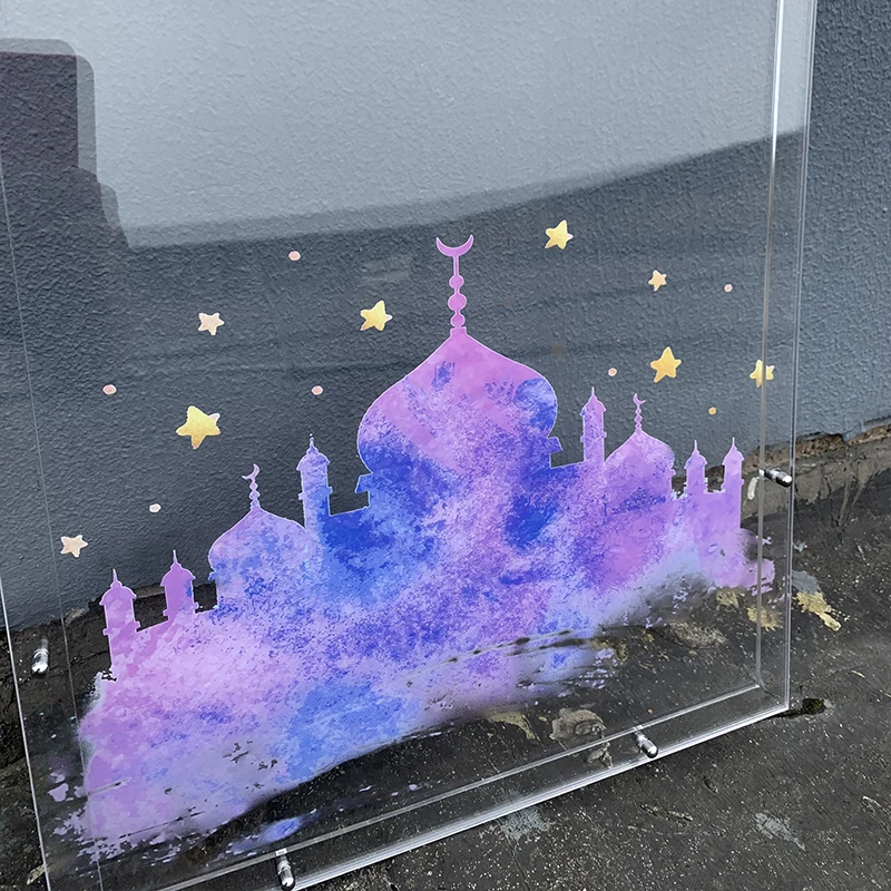 Customize Guestbook Transparent Frame Personalised Wedding Guest Book Alternative Five-Pointed Star Drop Box Top Signature