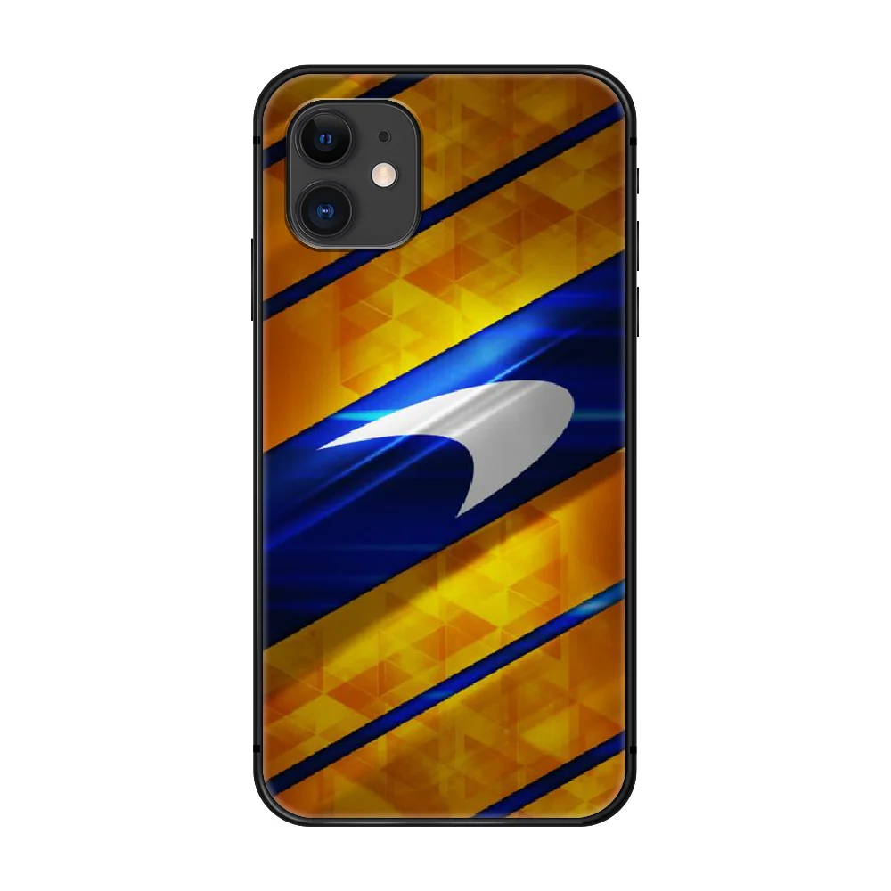 

racing Mclaren Phone Case Cover Hull For iphone 5 5s se 2 6 6s 7 8 plus X XS XR 11 PRO MAX black shell pretty funda fashion