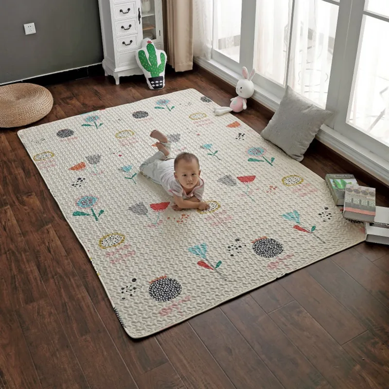 Хлопковый детский коврик для ползания сна гостиной ковер дома домашний декор
