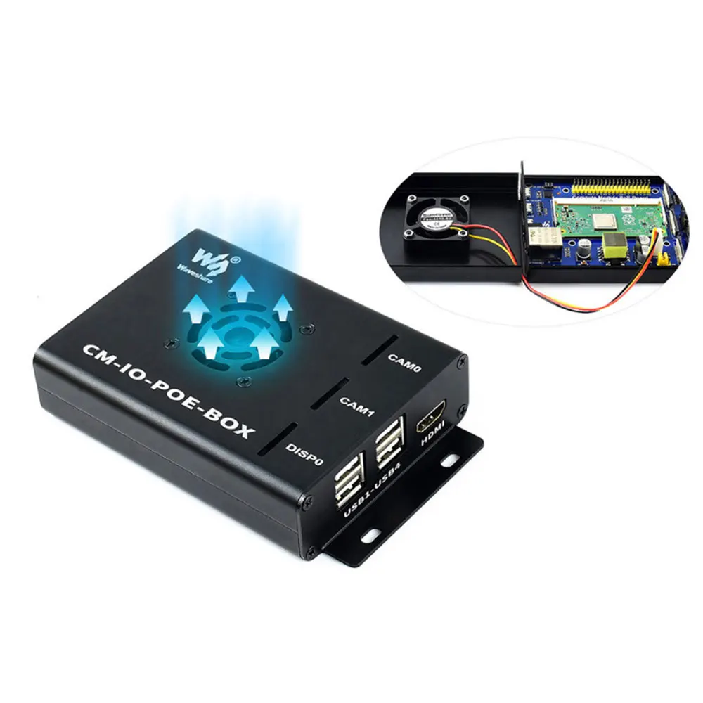 Компьютерный модуль плата ввода-вывода с PoE композитная разрыва для Raspberry Pi