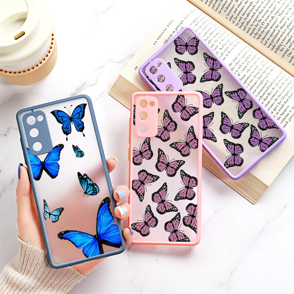 

Butterfly Painted Case For OPPO Realme 8 Pro Cases Realme 7 Pro 7i X7 C17 C11 C12 C15 C21 C25 6 5 Reno 4 Pro Hard Cover Fundas