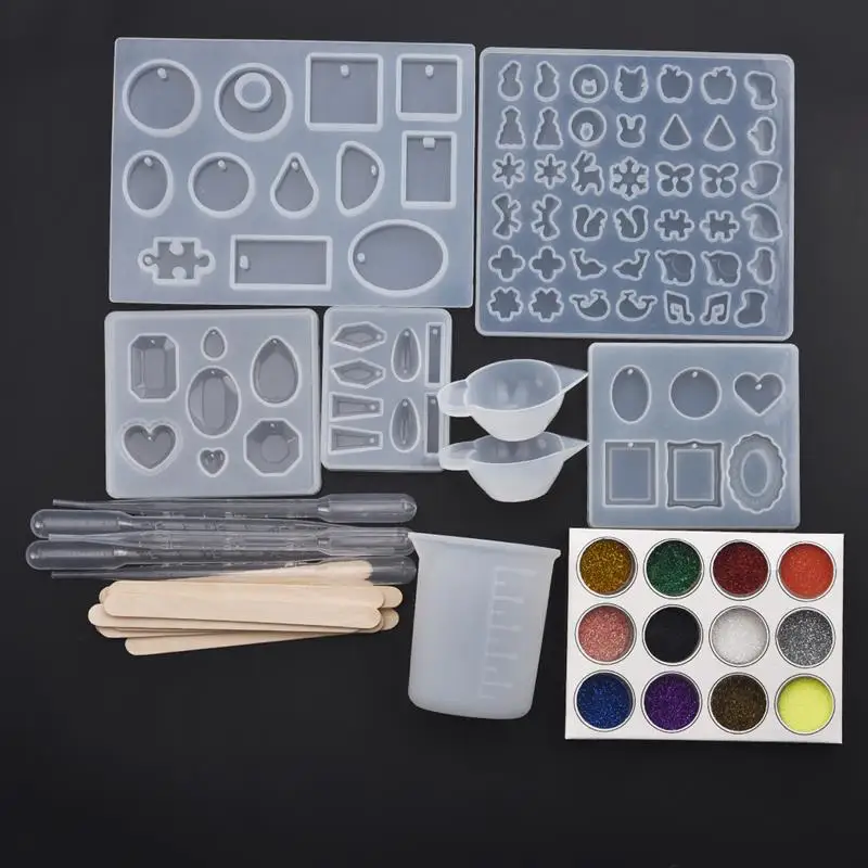 Силиконовая смола комбинированные формы серьги подвески поделки кабошон