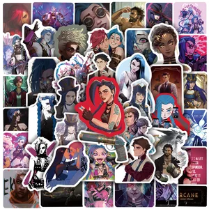 103050pcs cool cartoon anime arcane game stickers graffiti decals diy skateboard laptop luggage phone bike car guitar sticker free global shipping