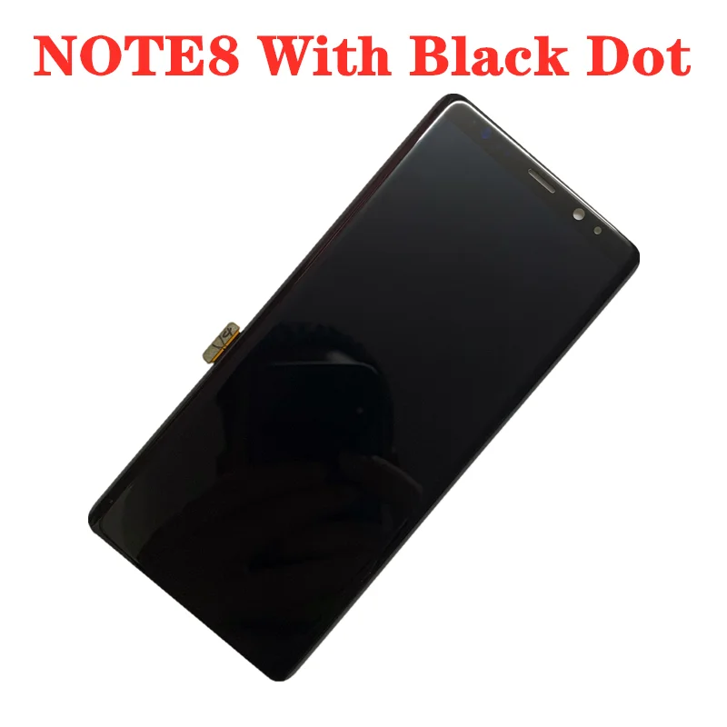 Оригинальный AMOLED дисплей в черный горошек для SAMSUNG Galaxy NOTE8 LCD N950U N950I N950F сенсорный