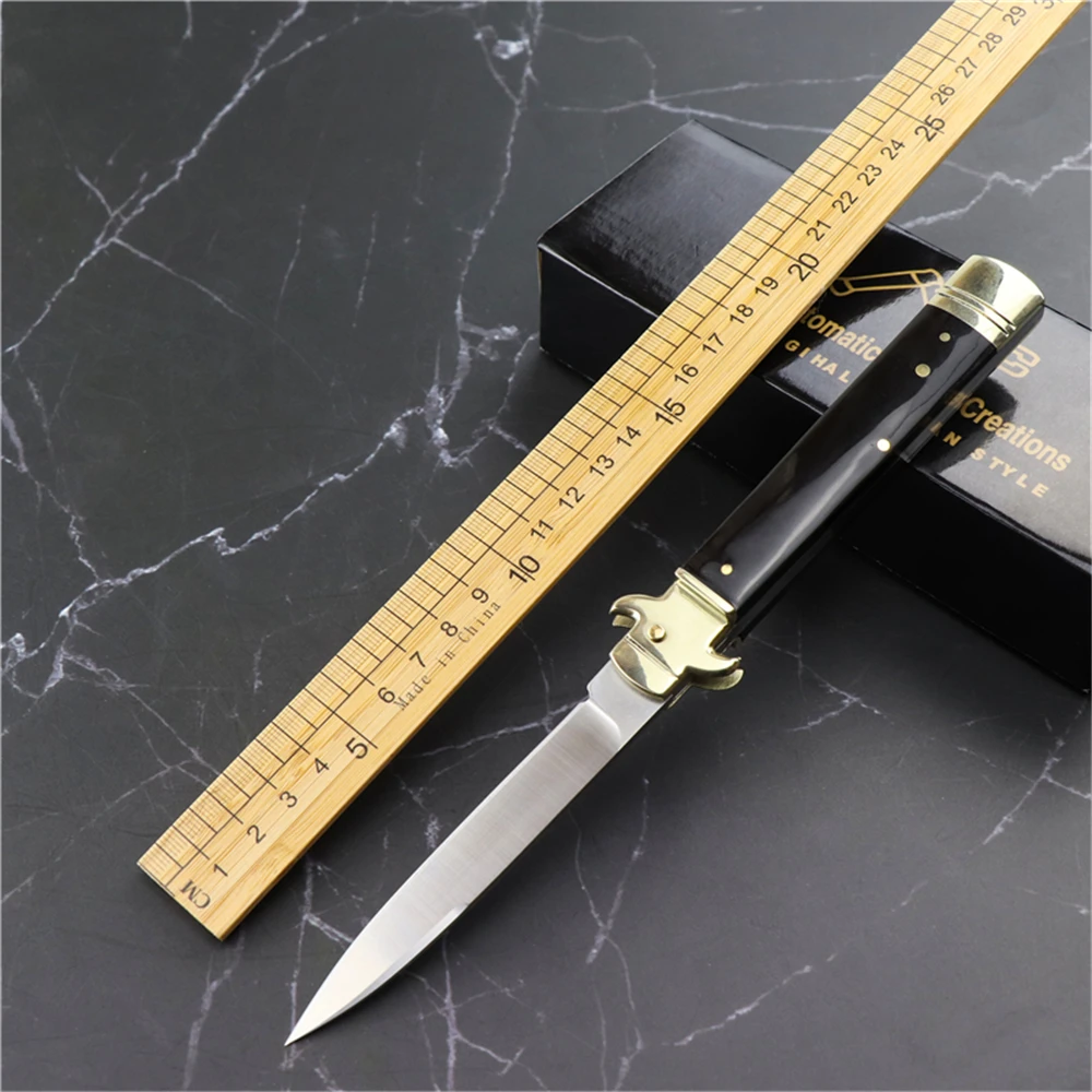 Туристический складной нож из латуни 9 дюймов с натуральным гудком | Инструменты