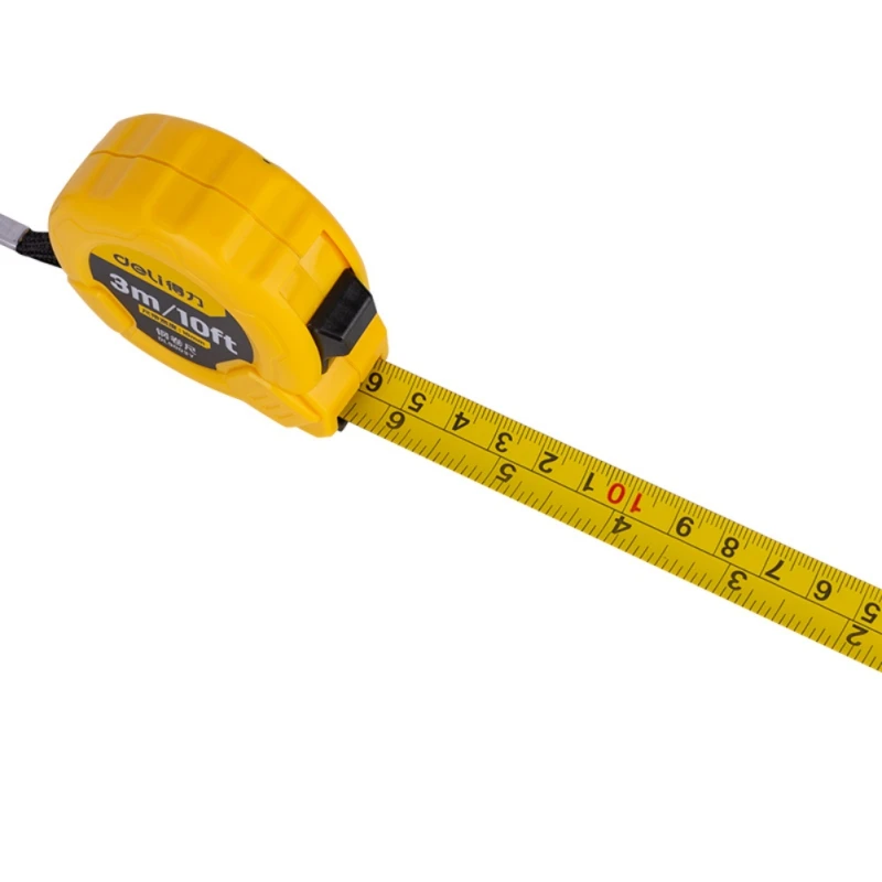 

2021 New Style Hot Sale DELI 3/5 M Metric And Inch Steel System Auto Lock Tape Measure Measuring Tool a variety of scenarios
