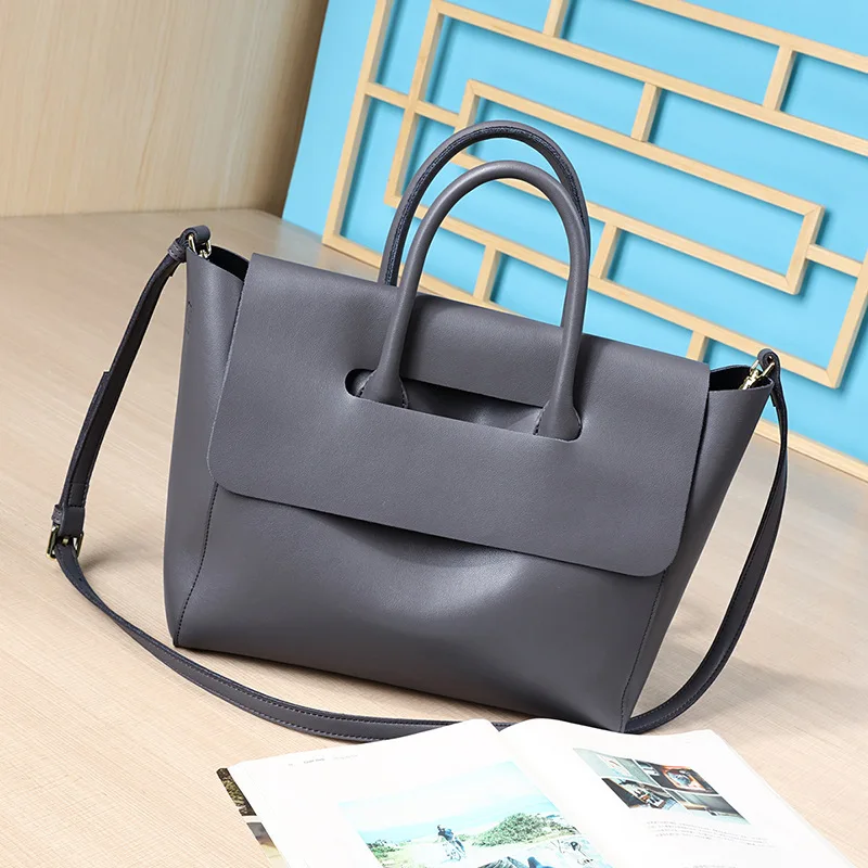 

Casual Tote Genuine Leather Crossbody Bag for Women 2020 New Luxury Handbags Large Capacity Shoulder Bag Fashion Ladies Designer