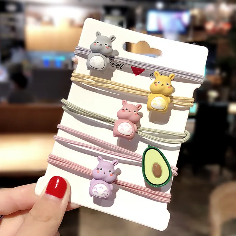

Super cute squirrels, avocado skin tendons, children's hair binding, lovely hair circle, head rope, hair accessories
