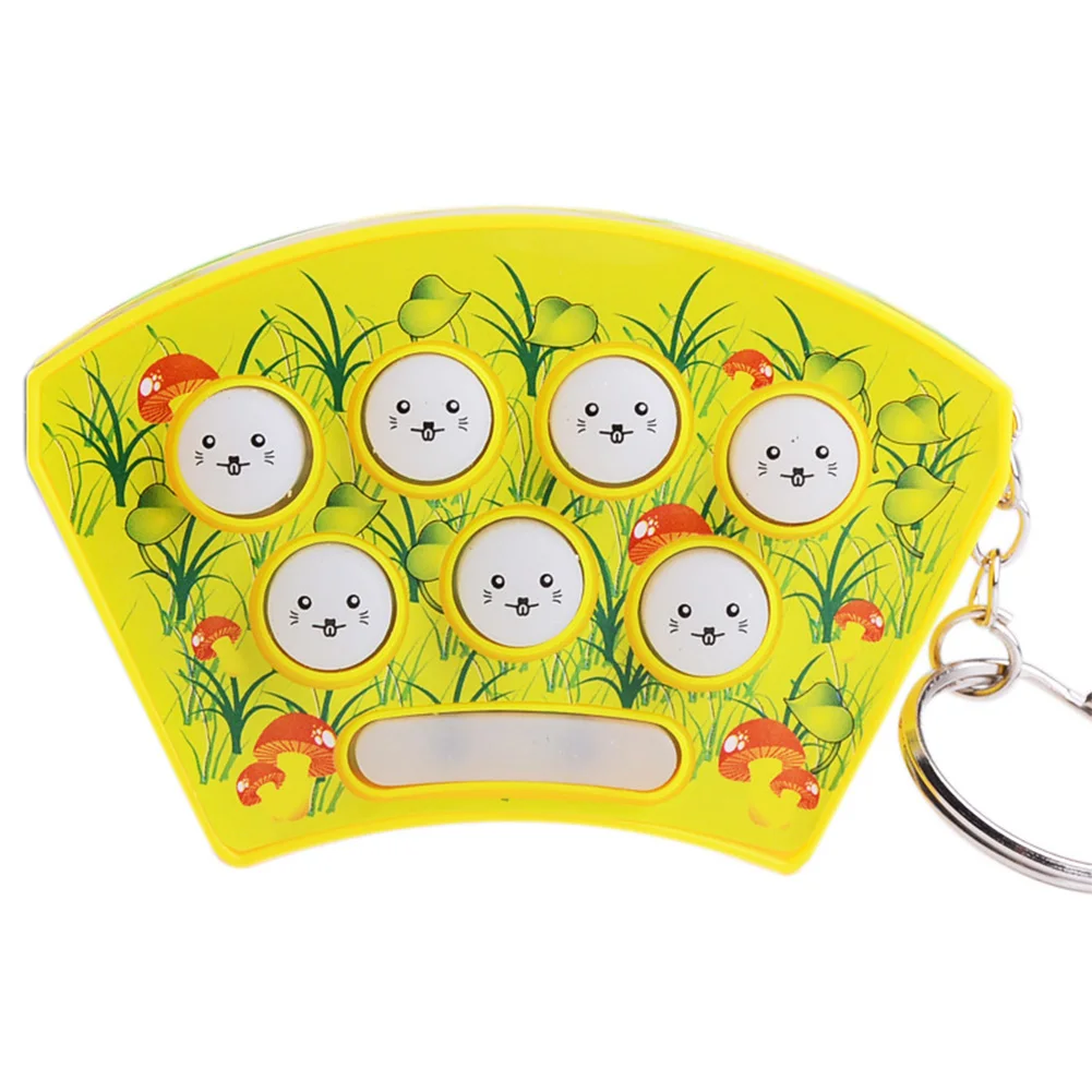 

Hamster Toy Knock Electric Noise Maker Kids Mini Portable Early Educational Game Silicone Gift Hit Children Chain