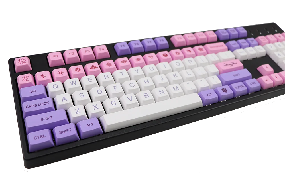 122 клавиш dye subbed keycap толстые PBT xdas профиль колпачки для 61 87 104 MX механическая клавиатура