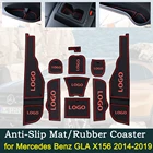 Противоскользящая резиновая накладка на дверь для Mercedes Benz GLA X156 2014  2019 GLA180 GLA200 GLA220 GLA250 GLA45, аксессуары для интерьера