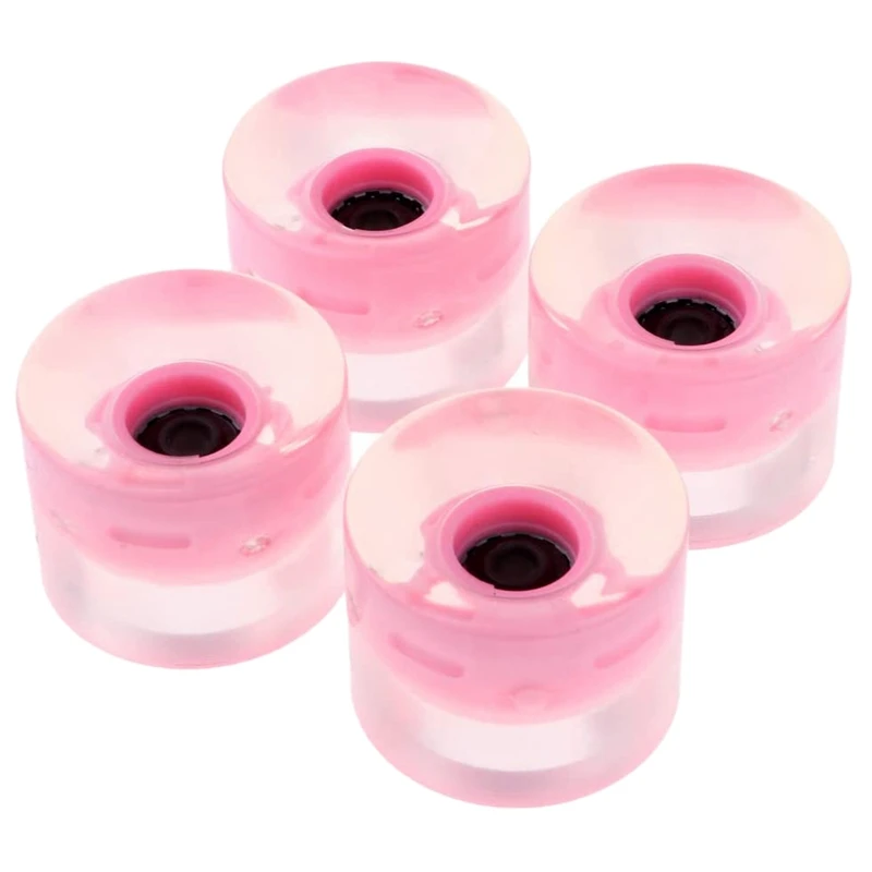

4Pcs 60mm Light Up Flash Skateboard Longboard Wheels 78A with Bearing