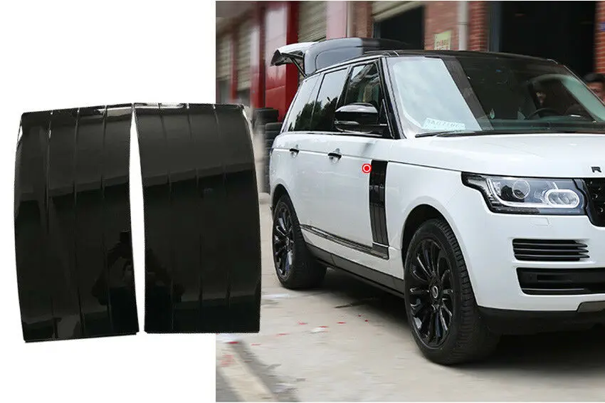 

Fits For Land Range Rover Vogue L405 2013-2021 Black Door Side Fender Vent Cover Molding Trim Car Accessories 2PCS