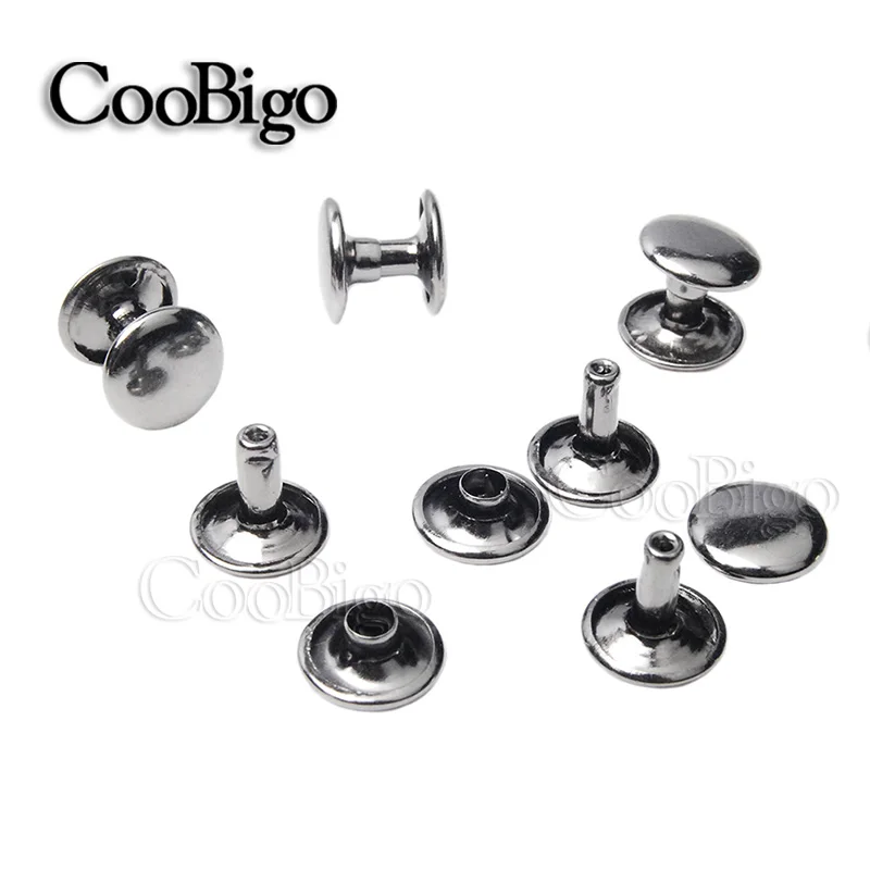 Металлические заклепки-гвоздики с круглыми шипами 12 х10 мм 100 комплектов | Дом и