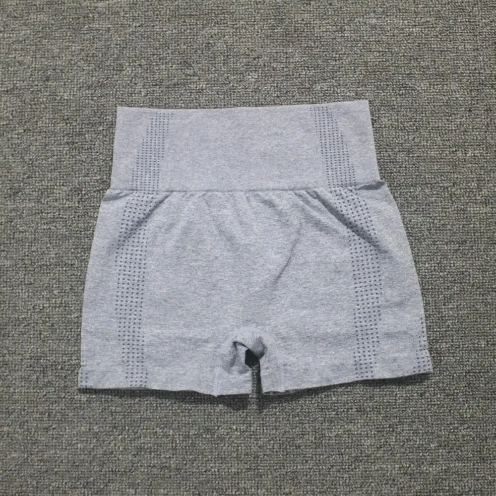 Шорты женские бесшовные с высокой талией Велосипедки из спандекса для фитнеса и