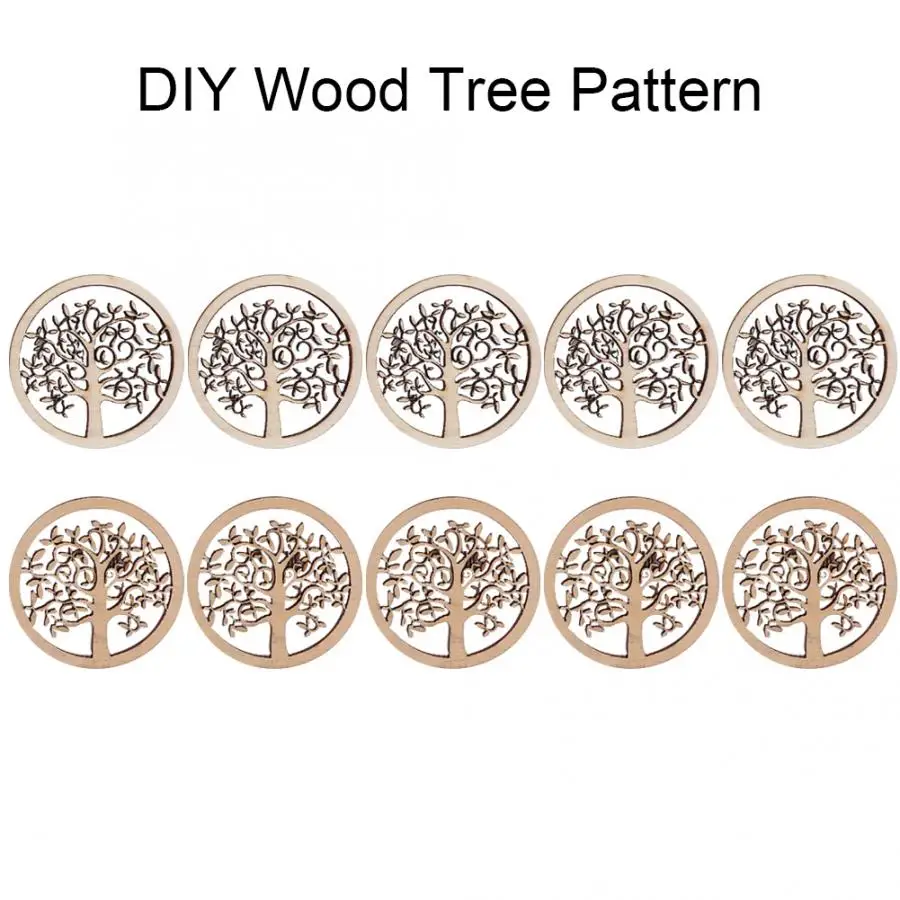 Хрустальная подвеска Рождественский кулон 10 шт. Круглый рисунок дерева