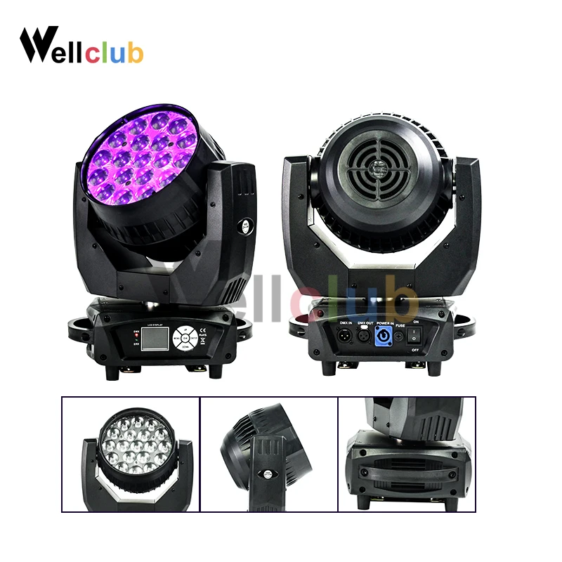 Чехол с подсветильник жной головкой и зумом для дискотеки 2 шт.|Эффект освещения