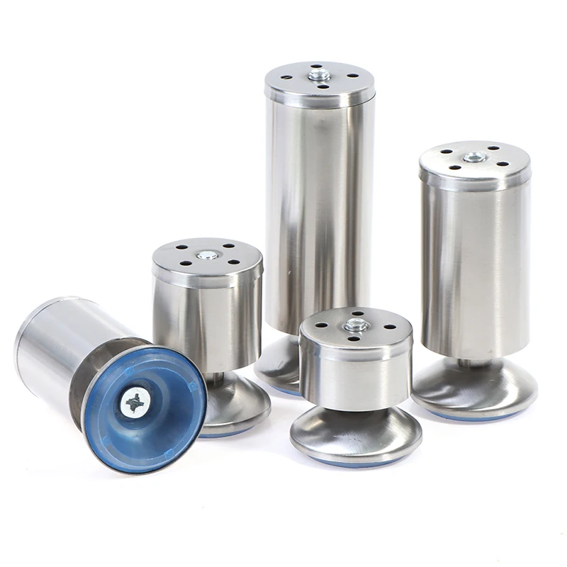 Новые 4 шт. Регулируемый нержавеющая стальные ножки для дивана мебель замены ноги