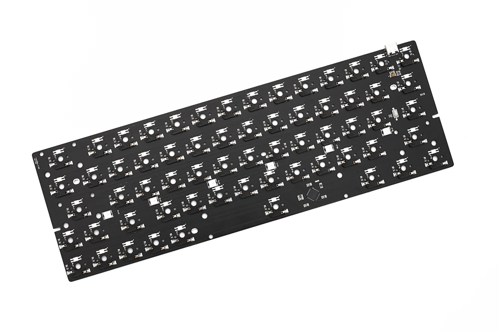 bm60rgb bm60 rgb 60% gh60 hot swappable Custom Mechanical Keyboard PCB programmed qmk firmware full rgb switch underglow type c