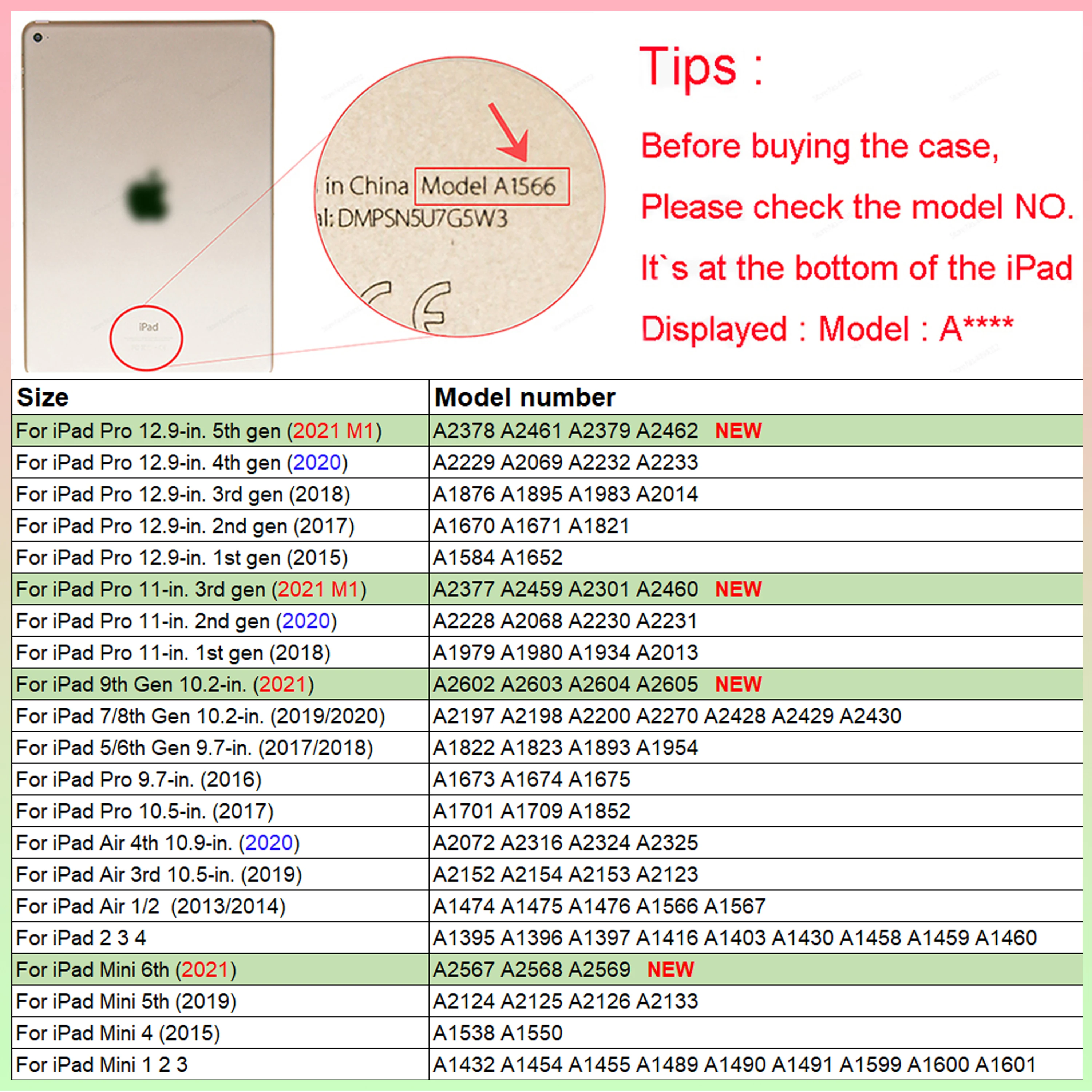 Чехол для планшета Apple ipad 2 3 4 5 6 7 8 9 th дюйма 10 2019 2020 Air кожаный смарт-чехол с функцией