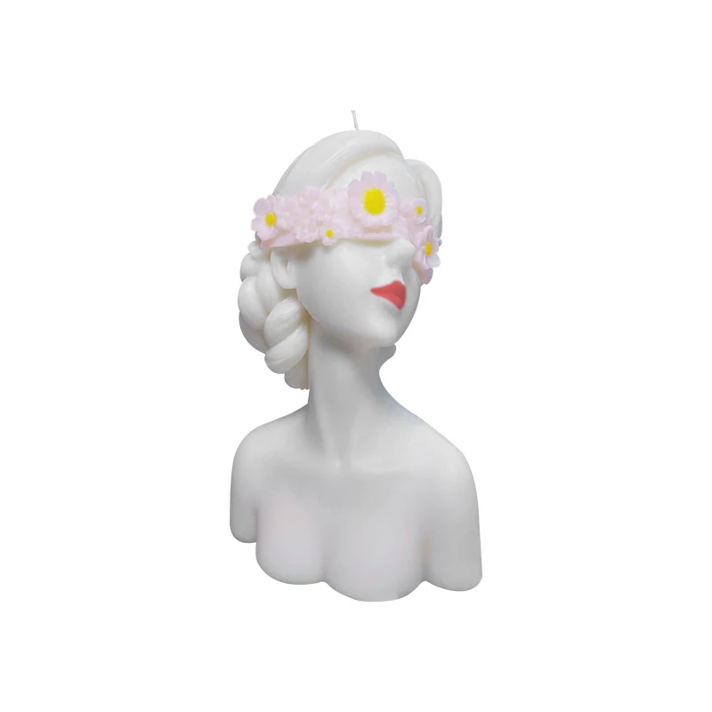 Европейский стиль девушка с закрытыми глазами портрет повязка на глаза Аватар