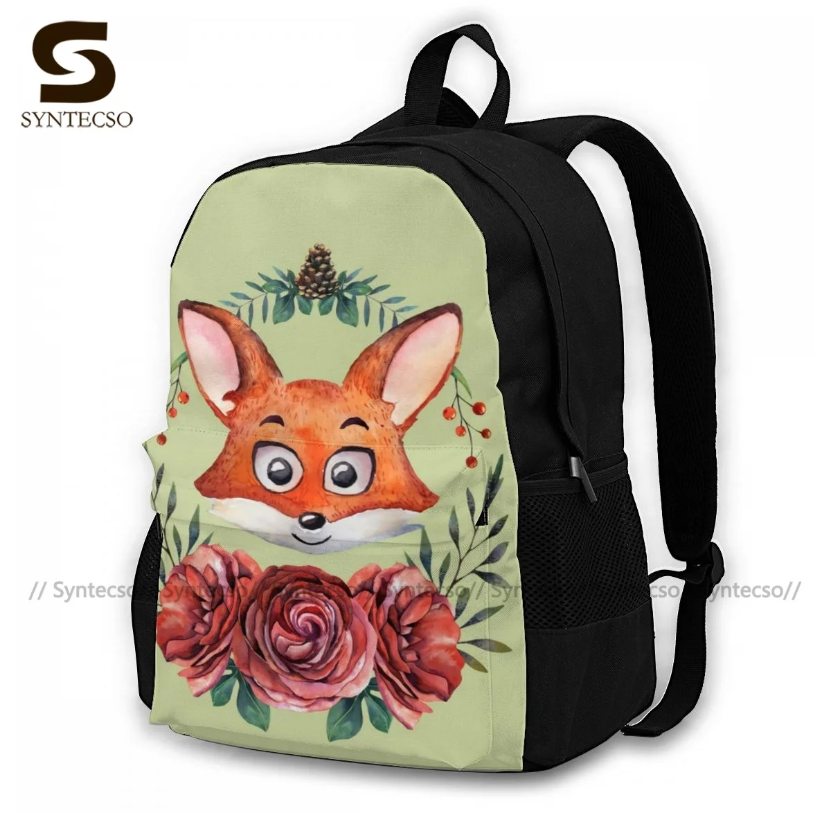 

Fox Backpacks Polyester Back To School Male Backpack Lightweight Basic Bags