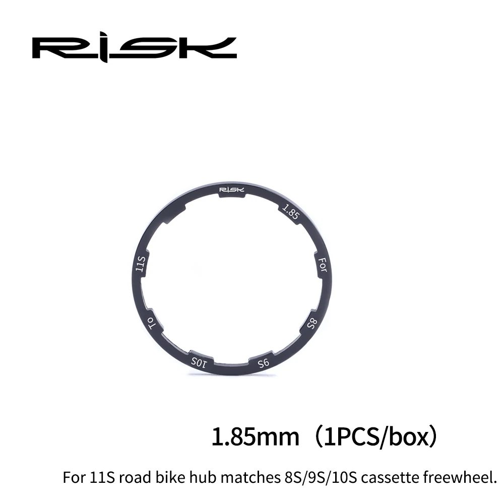 1 pcs 1.85mm Велосипедов рифленая концентратор шайба MTB Нижний Кронштейн Распорки Кассетный Маховик прокладка для шоссейного велосипеда трещотки шайба 1/1. 5/2/1,85 мм 10S 11 - Цвет: 1 pcs 1.85mm
