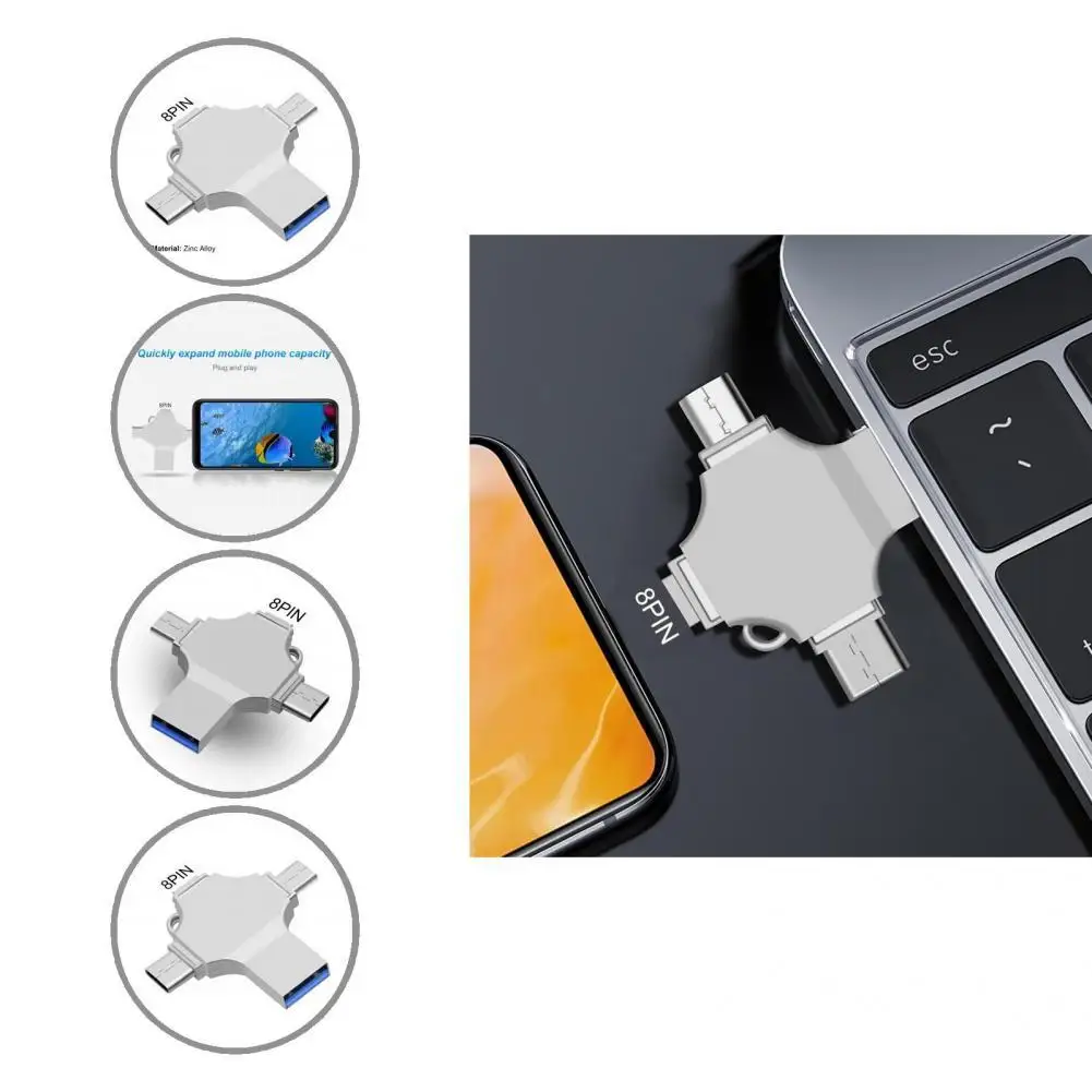 

Флеш-накопитель 4 в 1, OTG, USB 3,0