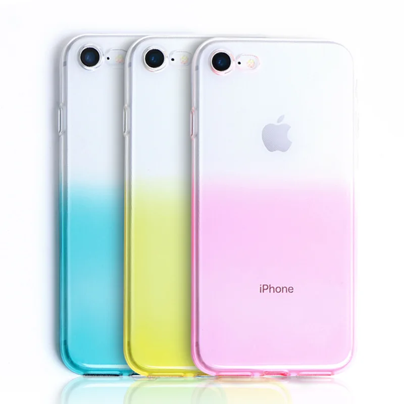 Лидер продаж силиконовый мягкий Обесцвечивающий чехол для Iphone 7 8 6 6s Plus 7Plus 8Plus X XS