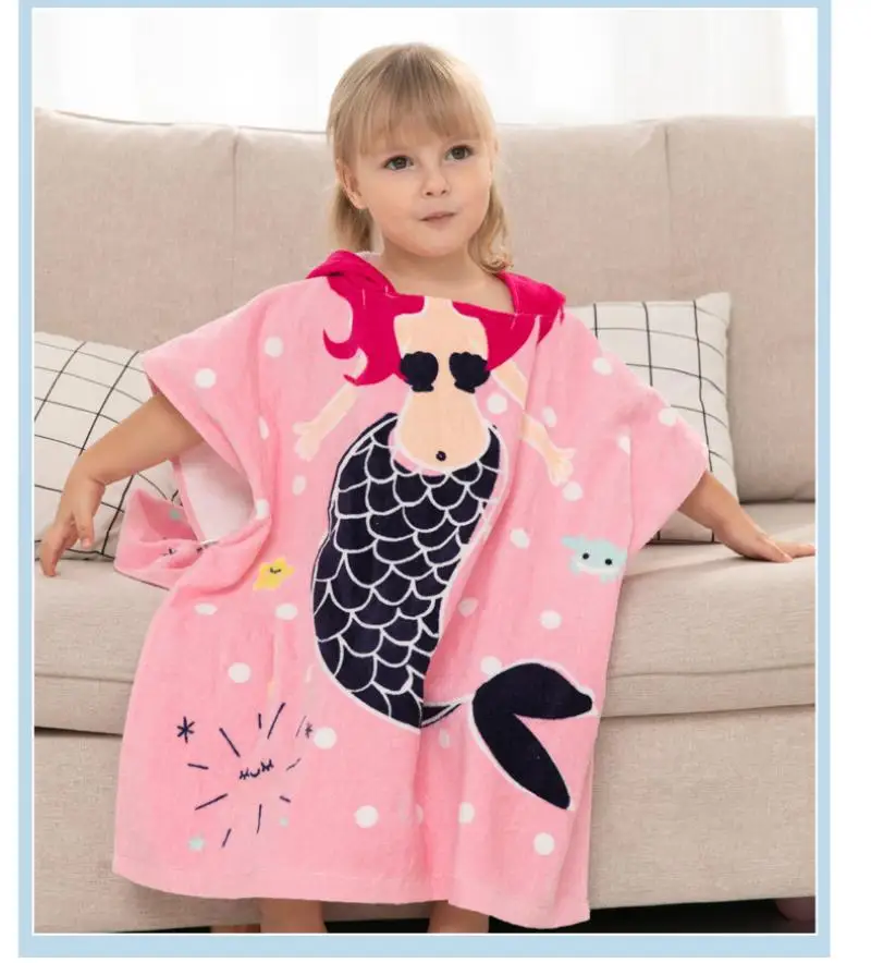 Детское пляжное полотенце красивое поглощающее воду и быстросохнущее можно