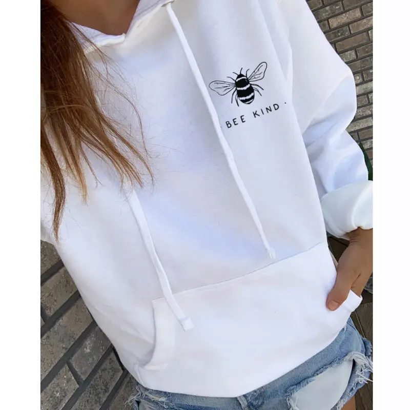 Женская толстовка с длинным рукавом круглым вырезом принтом пчелы размера плюс
