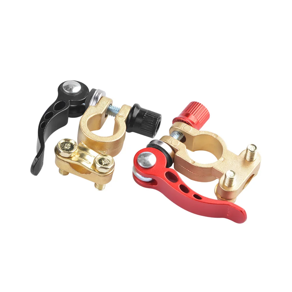 

1 Pair Toolless Quick Disconnect Battery Main Cable Post Terminal Shut-Off Connectors 12v 6v 24v Boat Race Car UTV Tractor Truck