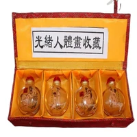china old beijing snuff bottle built in painting naked woman a suit of 4