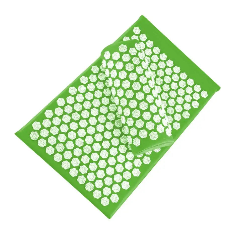 apple green Массажная подушка для иглоукалывания, наборы для снятия стресса, боли в спине, акупрессура, коврик/подушка для массажа, розовый шип, массаж и релаксация - Цвет: apple green
