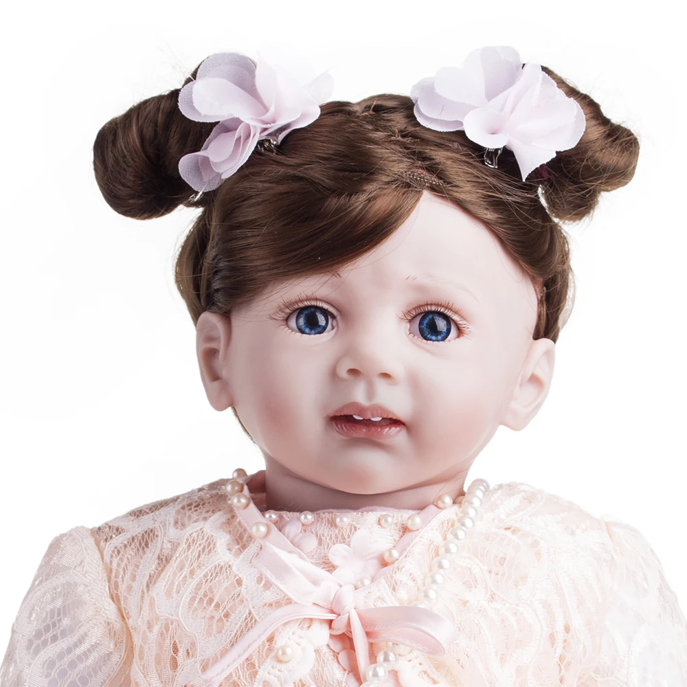 60 см Силиконовые Reborn Baby Doll Like Alive Sisters игрушки принцесса Bebe красивые сестры