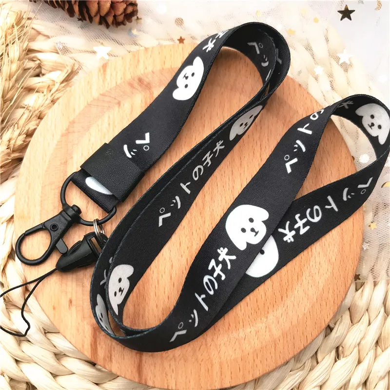 Веревка для телефона Kawaii dog cat Lanyards веревка ключей ID карт ремни в тренажерном зале