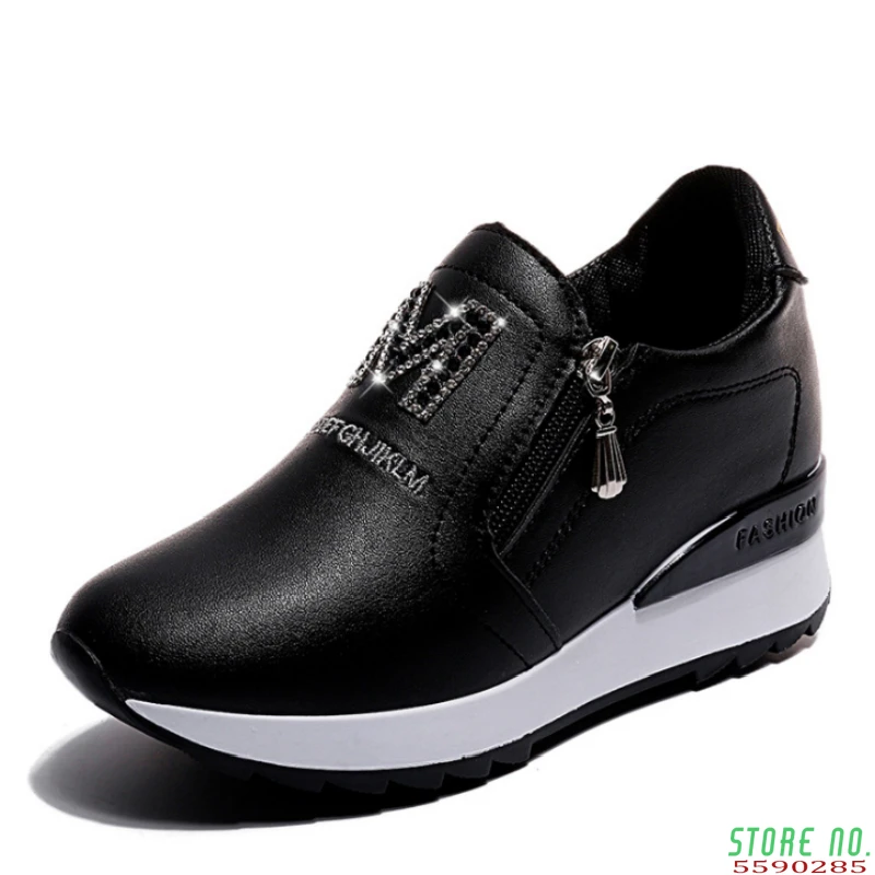 2020 new Fashion Breathable Sneakers Women Shoes Comfortable Casual Woman Platform Wedge Shoes hot sell women shoes Rubber