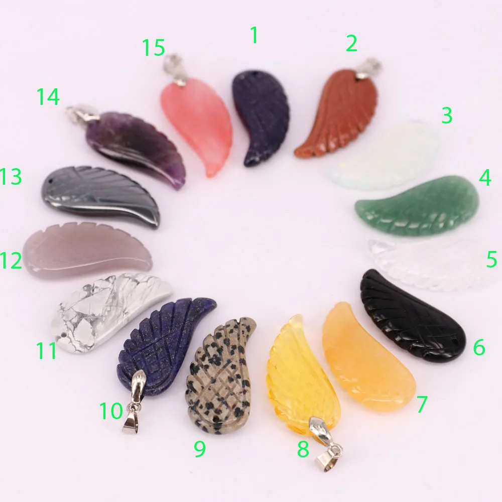 

bird swing semi-precious pendant in various colors for necklace , jewelry gift for firend free shipping