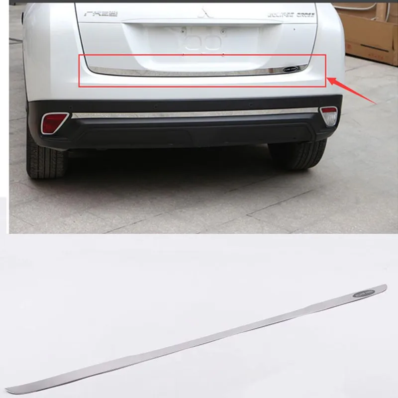 Для Mitsubishi Eclipse Cross 2018 2019 Нержавеющая сталь задний багажник для задней двери