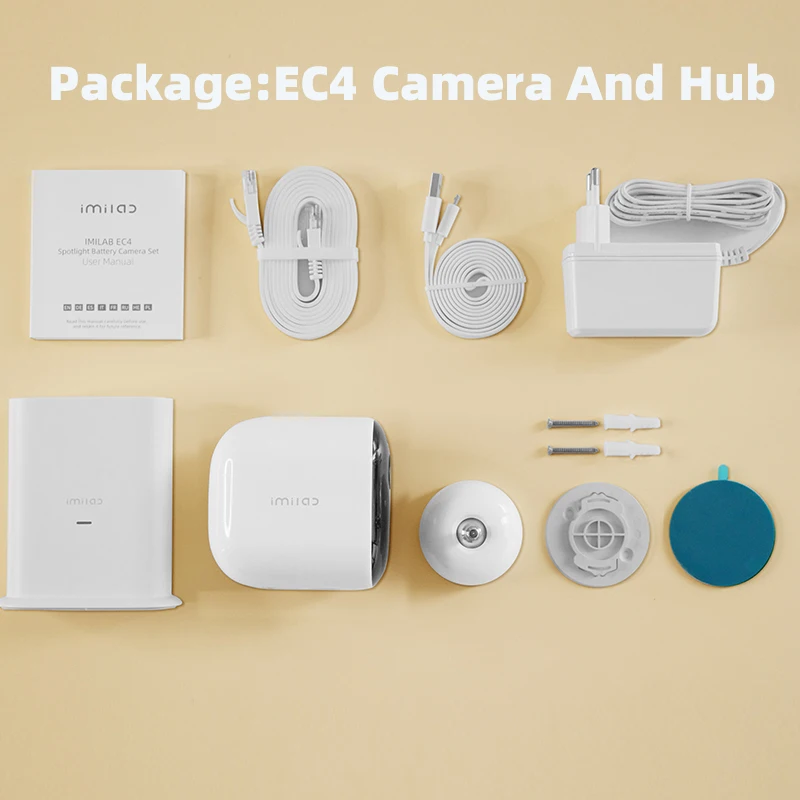 Камера видеонаблюдения IMILAB EC4 2 5 K HD 4 МП на солнечной батарее IP66 | Электроника