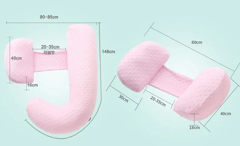 Bamboo Fiber Pregnancy Pillow 3D Heart-Shaped Maternity Breathable Nursing Cushion Pregnant Sleeping Support Body | Мать и ребенок