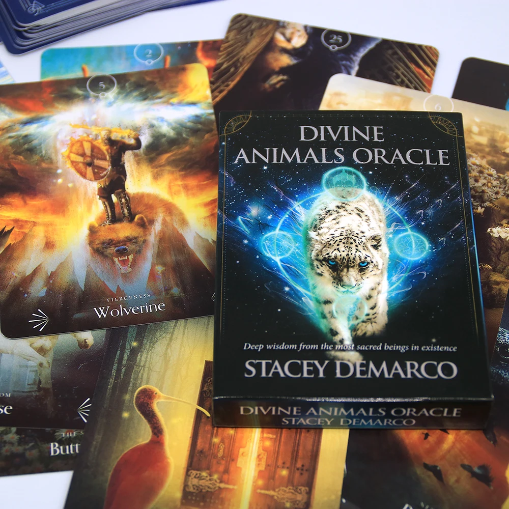 Devine Animals Oracle Card глубокая Мудрость от священных созданий в наличии Stacey Demarco 44 карты