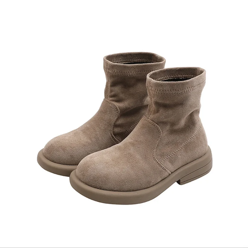 

Girls' Boots 2021 New Autumn Children Shoes Rubber Sole Non-slip Breathable Fashion Princess Kids Boots Size 26-37
